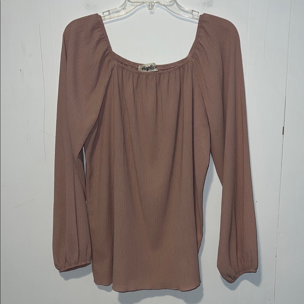 Haptic Women's Mauve Long Sleeve Blouse